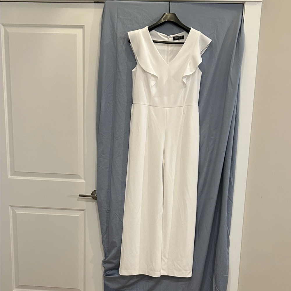 Kasper Effortlessly Elegant Ruffle Jumpsuit